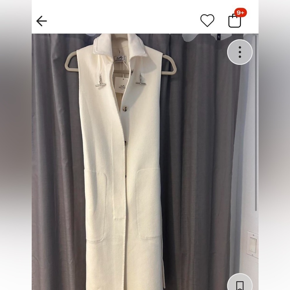 Cashmere Cape Trench Coat Convertible Paletot Size Small - Picture 6 of 16